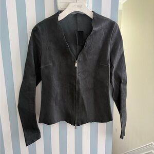 Vintage Women's Black Leather Jacket